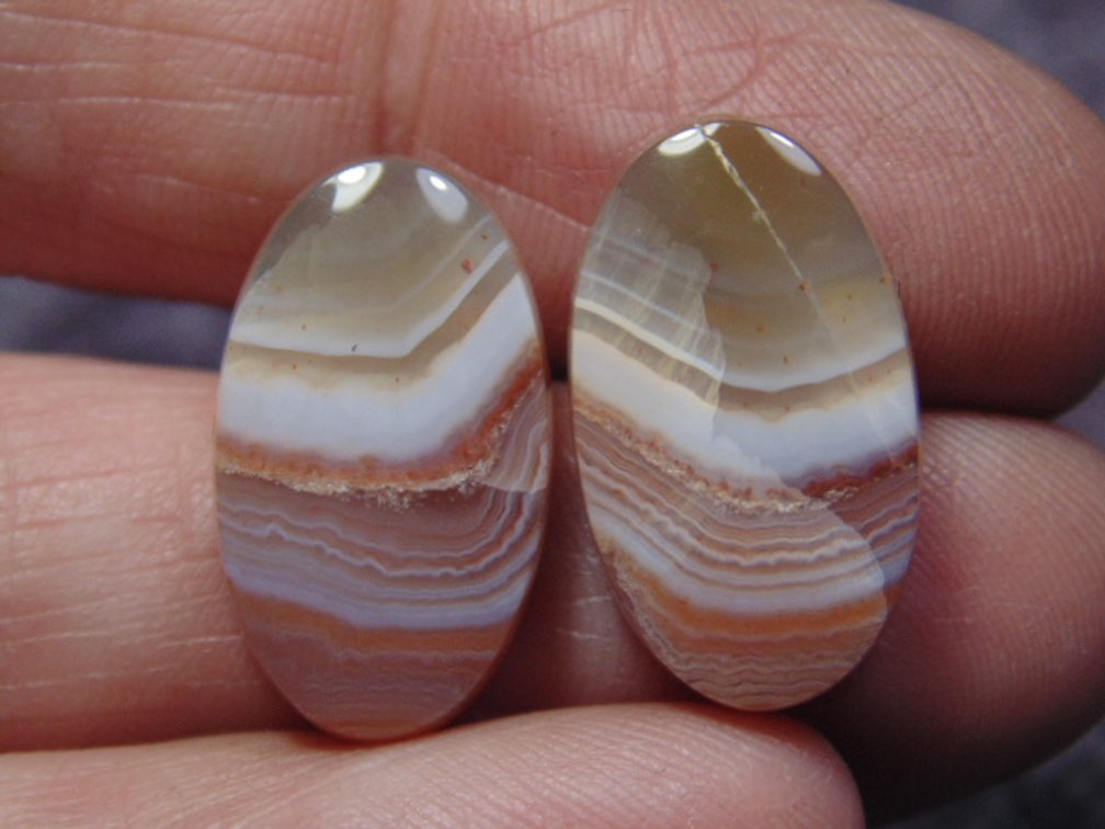 Two Lake Superior Agate cabs