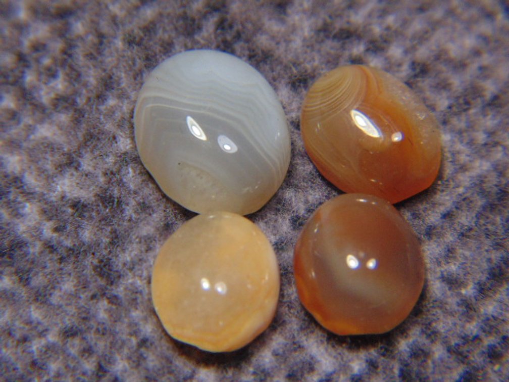 Four Lake Superior Agate cabs