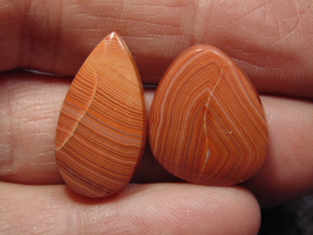 Two Lake Superior Agate cabs