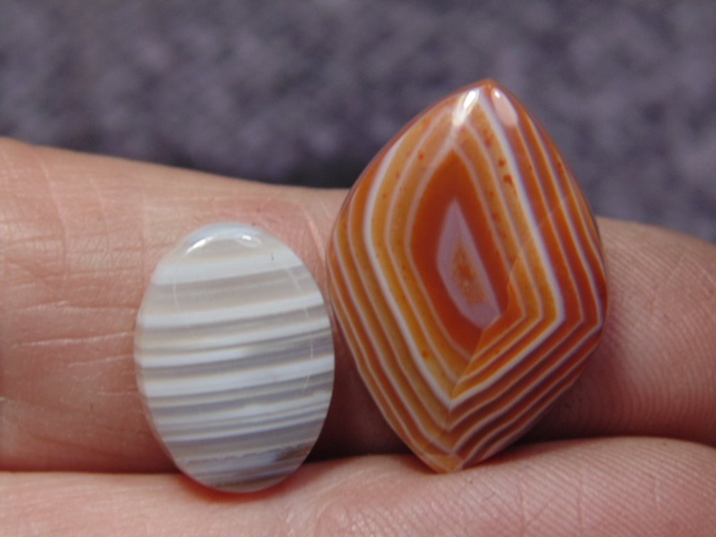Two Lake Superior Agate cabs