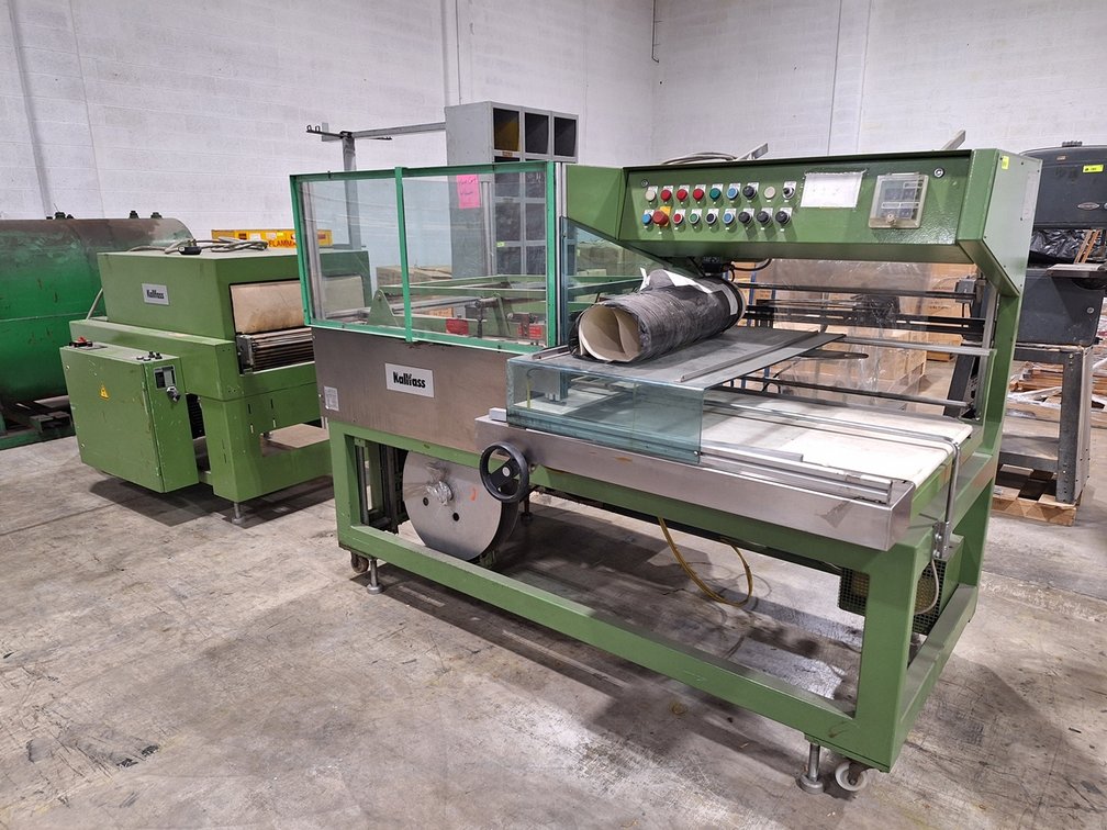 Kallfass Universal 8060 Packaging Machine, Machine# K8.92.330, 240V, 3PH, 2 Pieces, 84"x48"x60" & 55"x48"x48"