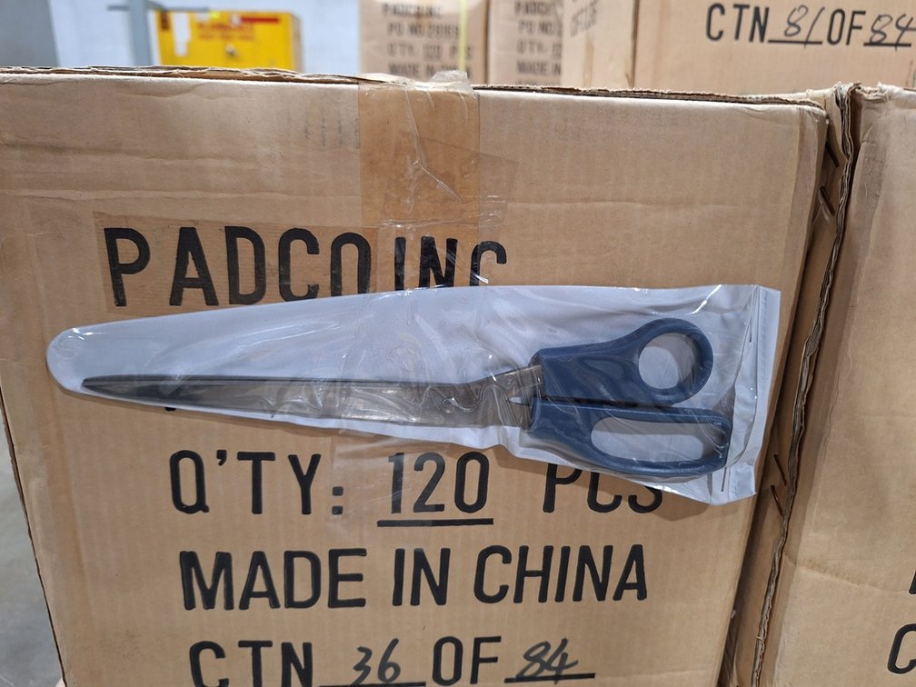 9 Boxes Padco Scissors, 120/Box