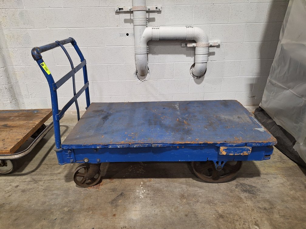 Wood/Metal Shop Cart, 54"x29"x40"
