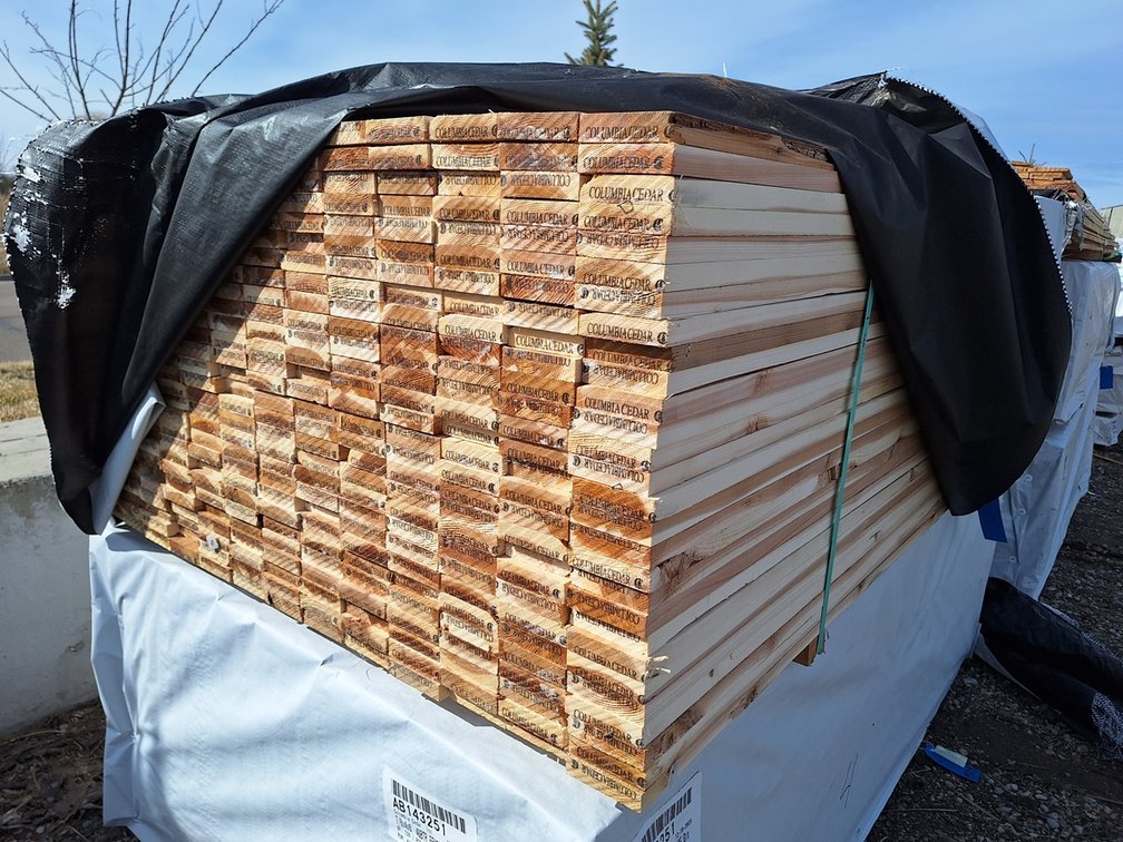 Cedar 7/8"x4" Fence Boards, 364 - 6' Pieces