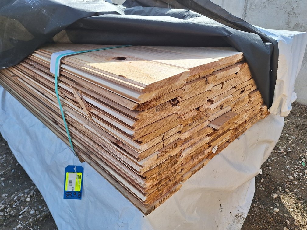 Rustic Cedar 1"x6" T&V V Joint, 144 - 6'8" Pieces, 864 Linear Feet, 369 Sq. Ft.