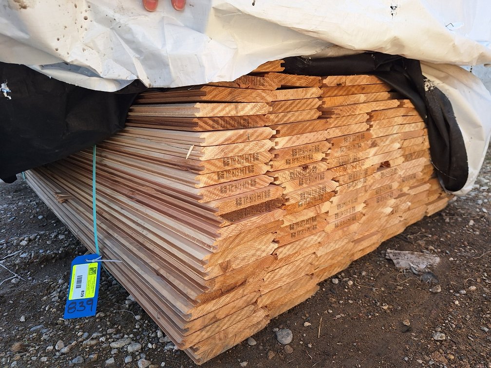 Rustic Cedar 1"x6" T&V V Joint, 176 - 6' Pieces, 1062 Linear Feet, 453 Sq. Ft.
