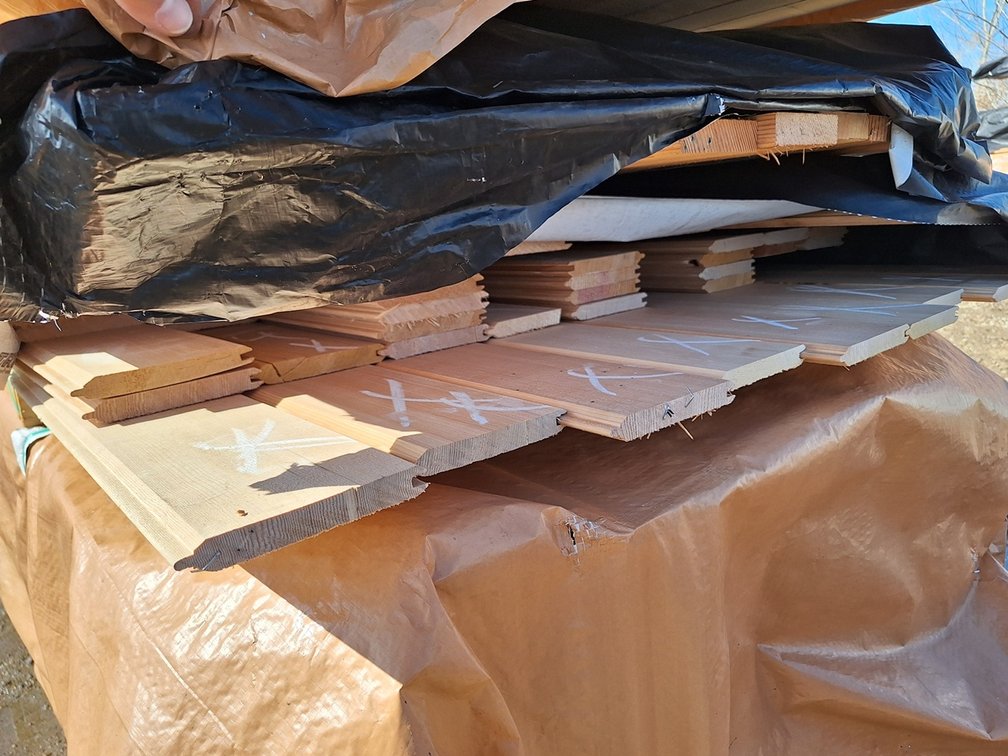 Hemlock 1"x6" T&G KD Outs, 3' to 5' Lengths, 225 Linear Feet, 96 Sq. Ft.