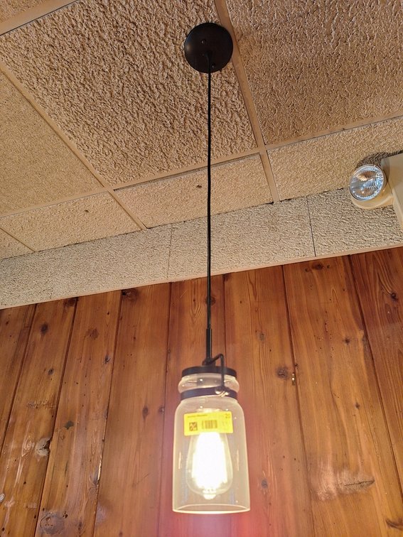 5 Hanging Pendant Lights, 39.5"