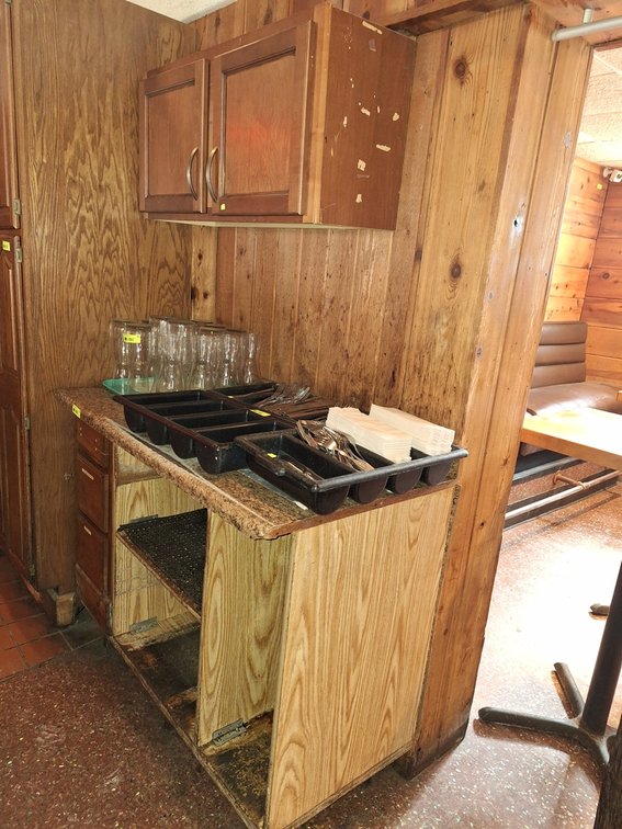 Bar Cabinet 48"x24"x40", Cupboard 36"x12"x18"