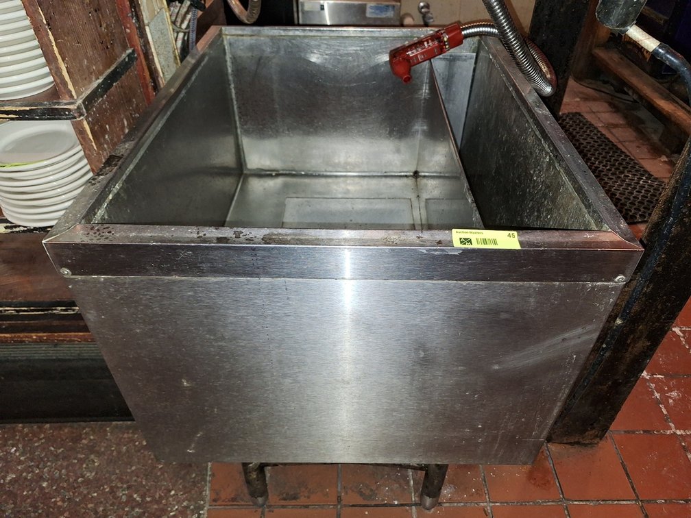 SS Underbar Ice Bin, 24" with Speed Rail