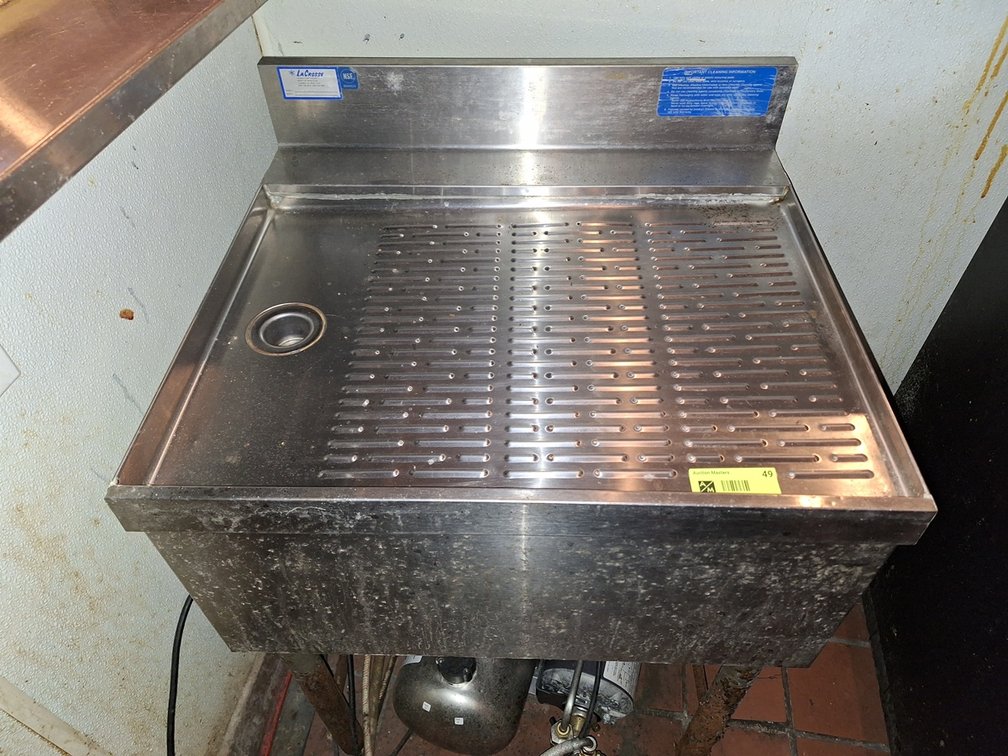 LaCrosse SS Underbar Drainboard, 24"