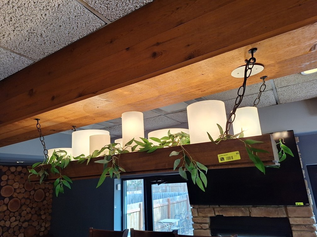 2 Hanging Light Fixtures, 48"x12"