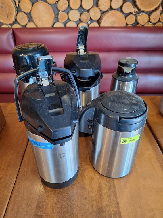5 Assorted Coffee Dispensers