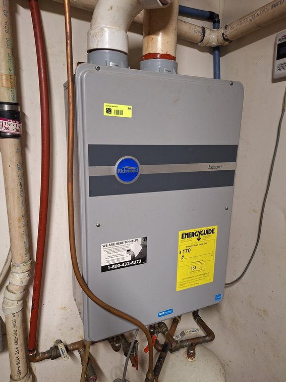 Richmond Encore On-Demand Water Heater, Nat. Gas