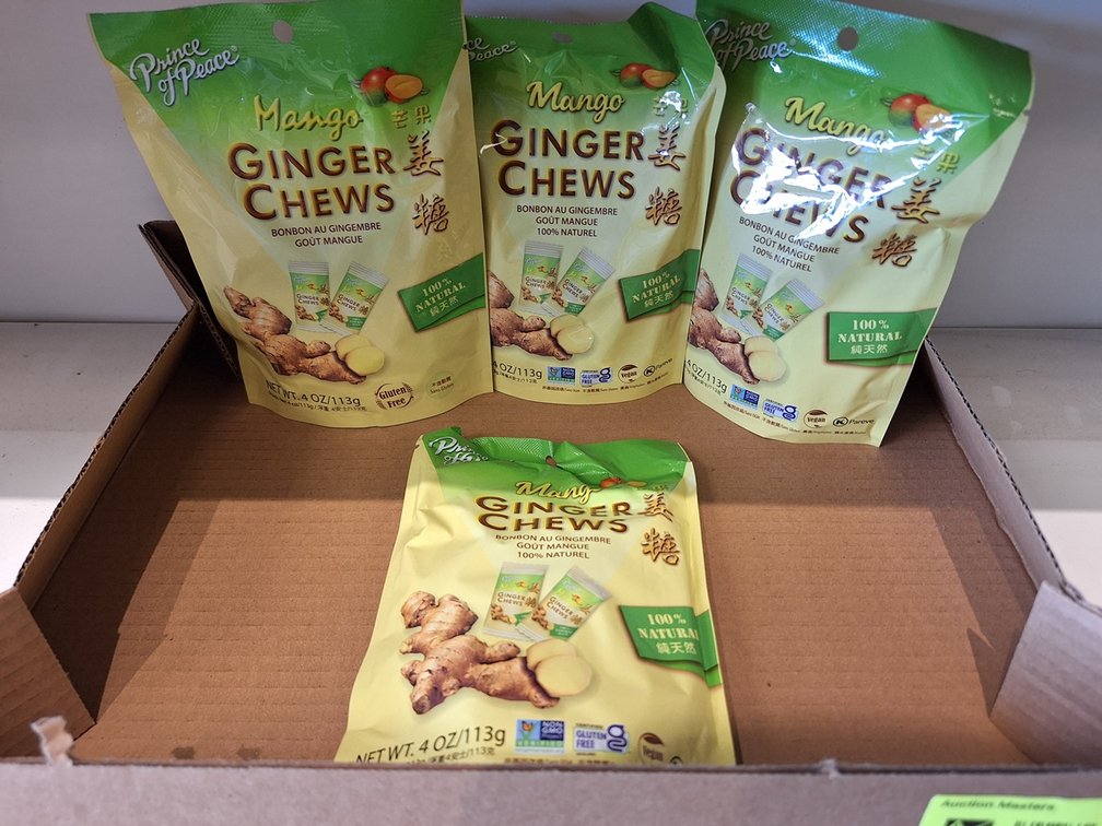 4 Bags Mango Ginger Chews