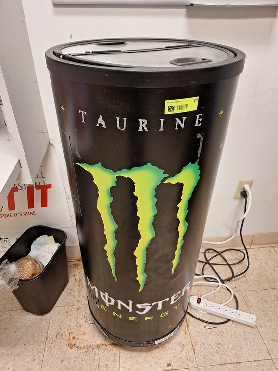 Monster Energy Retail Cooler, 18"x42"