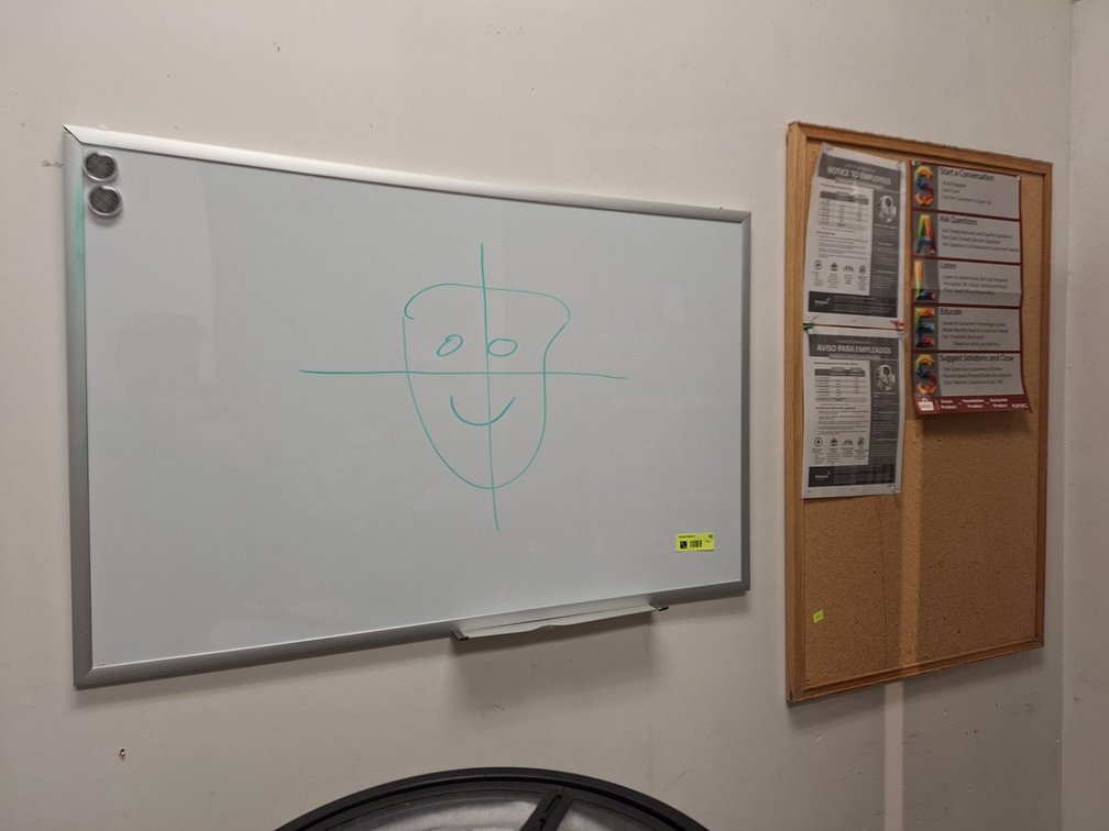 White board and Cork Board