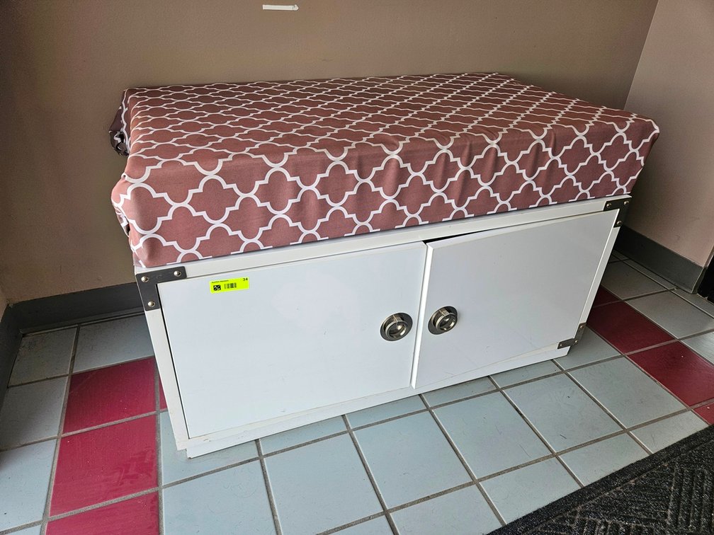 Padded Top Storage Cabinet, 42"x24"x27"