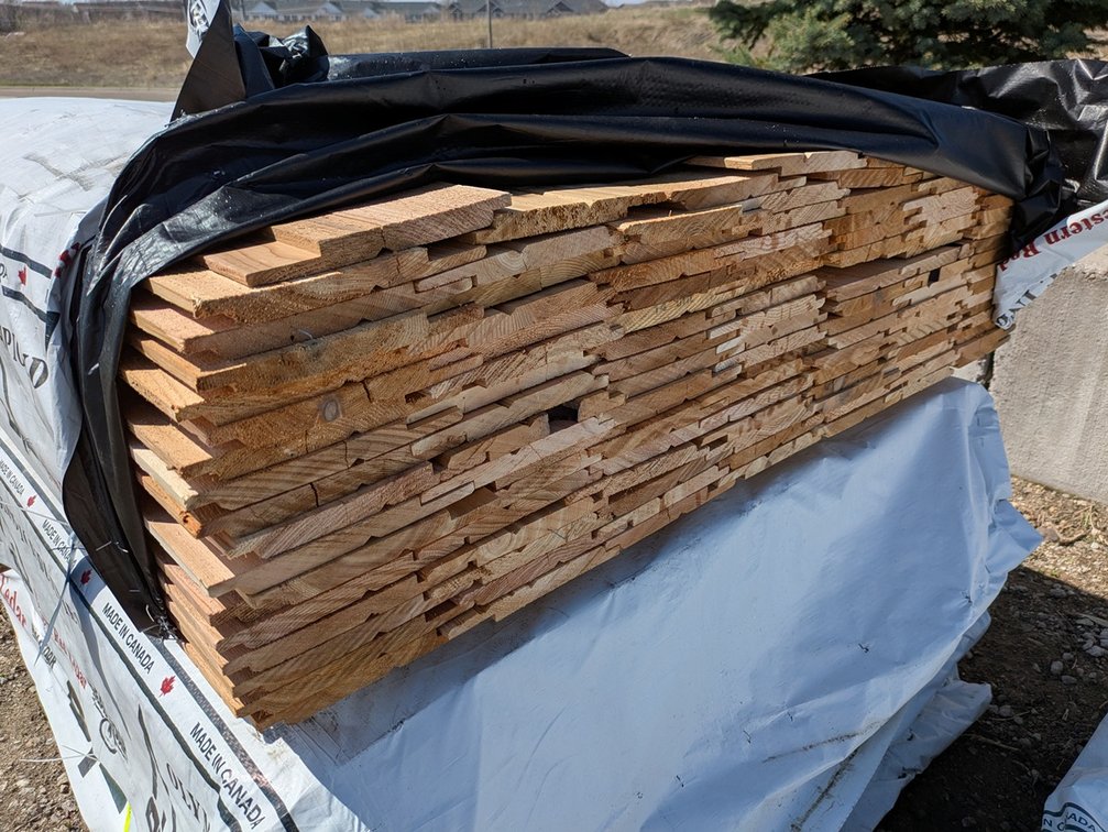 Cedar 1"x8" Channel Siding, 126 - 6' Lengths, 756 Linear Feet, 378 Sq. Ft.