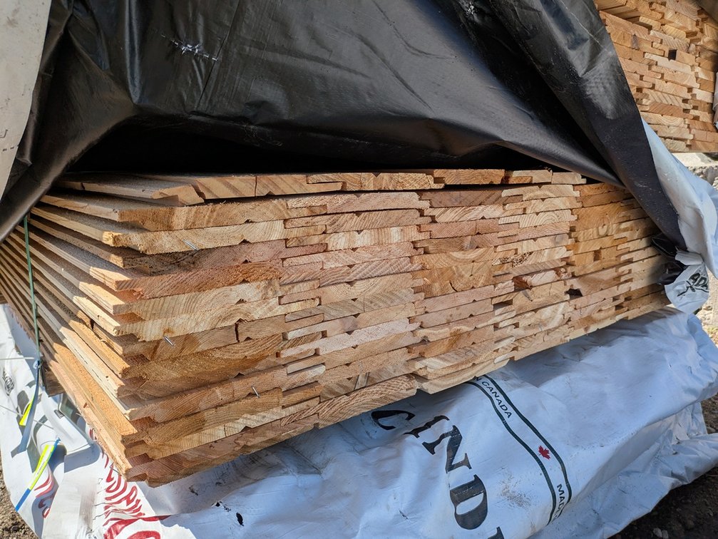 Cedar 1"x8" Channel Siding, 102 - 6' Lengths, 612 Linear Feet, 306 Sq. Ft.