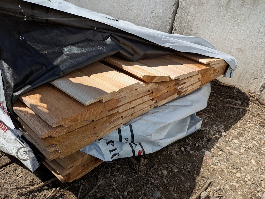 Cedar 1"x8" Channel Siding, 37 - 6' Lengths