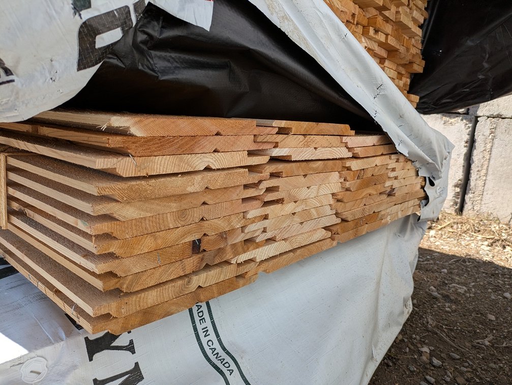 Western Red Cedar 1"x10" Utility Channel Bandsawn KD R/L, 6' Lengths, 312 Linear Feet, 221 Sq. Ft.