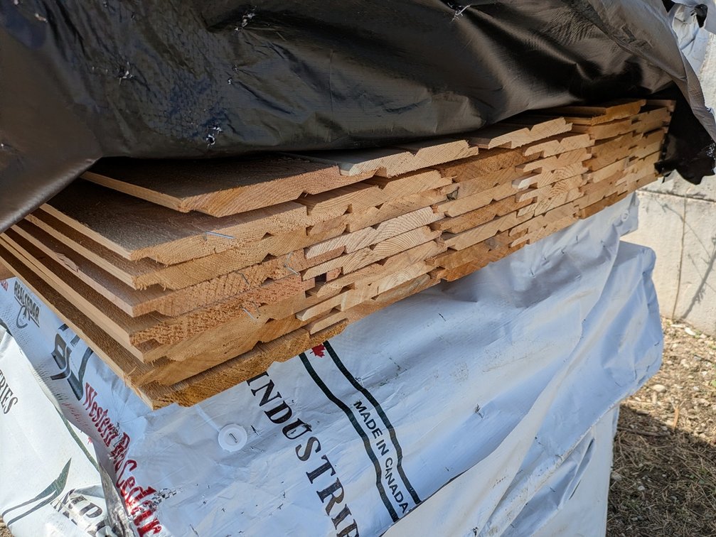 Western Red Cedar 1"x8" Utility Channel Bandsawn KD R/L, 6' Lengths, 276 Linear Feet, 155 Sq. Ft.
