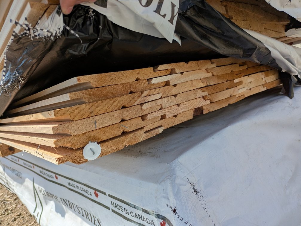 Western Red Cedar 1"x8" Utility Channel Bandsawn KD R/L, 8' Lengths, 312 Linear Feet, 175 Sq. Ft.