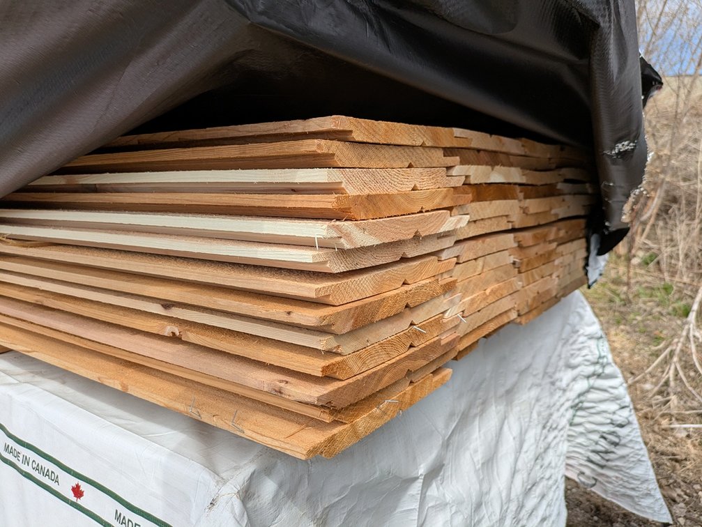 Western Red Cedar 1"x10" Utility Channel Bandsawn KD R/L, 10' Lengths, 650 Linear Feet, 473 Sq. Ft.