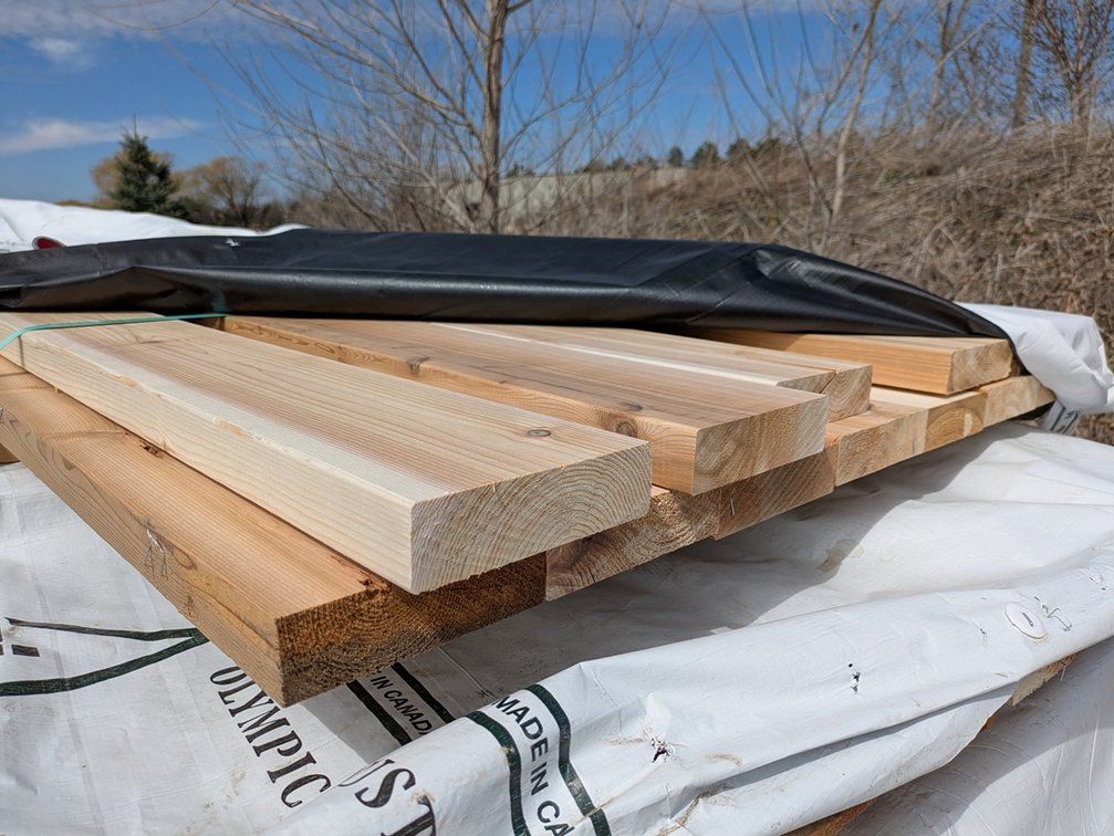 Western Red Cedar 2"x6" Utility S4S KD R/L, 8' to 12' Lengths, 130 Linear Feet