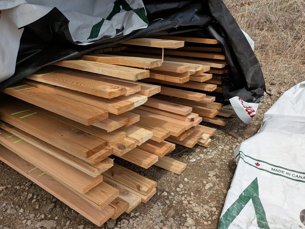 Western Red Cedar 1"x3" Utility S1S2E KD R/L, 8' to 12' Lengths, 5092 Linear Feet