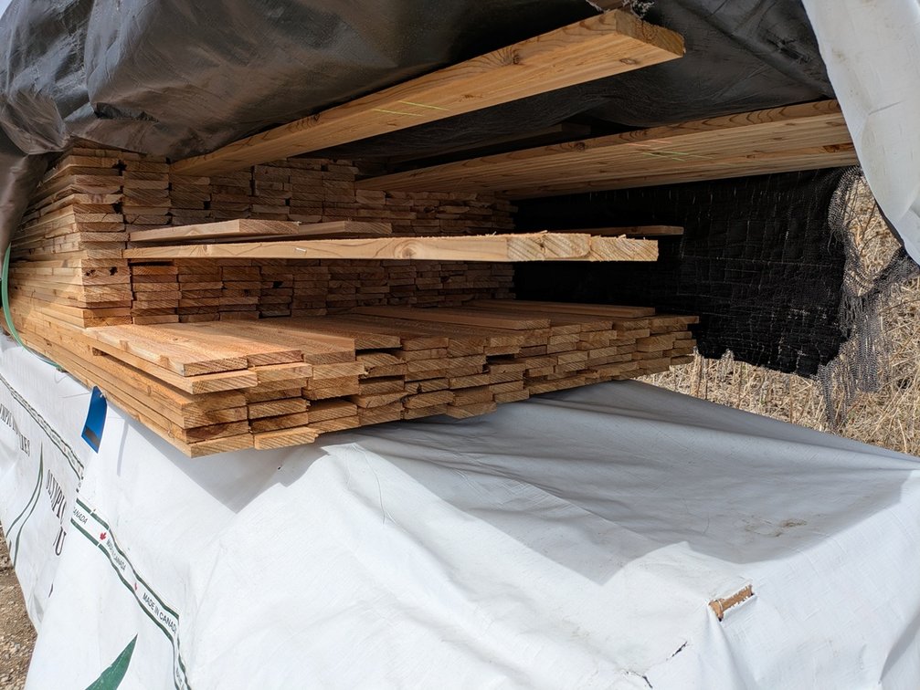 Western Red Cedar 1"x4" Utility S1S2E Grn R/L, 8' to 12' Lengths, 3552 Linear Feet