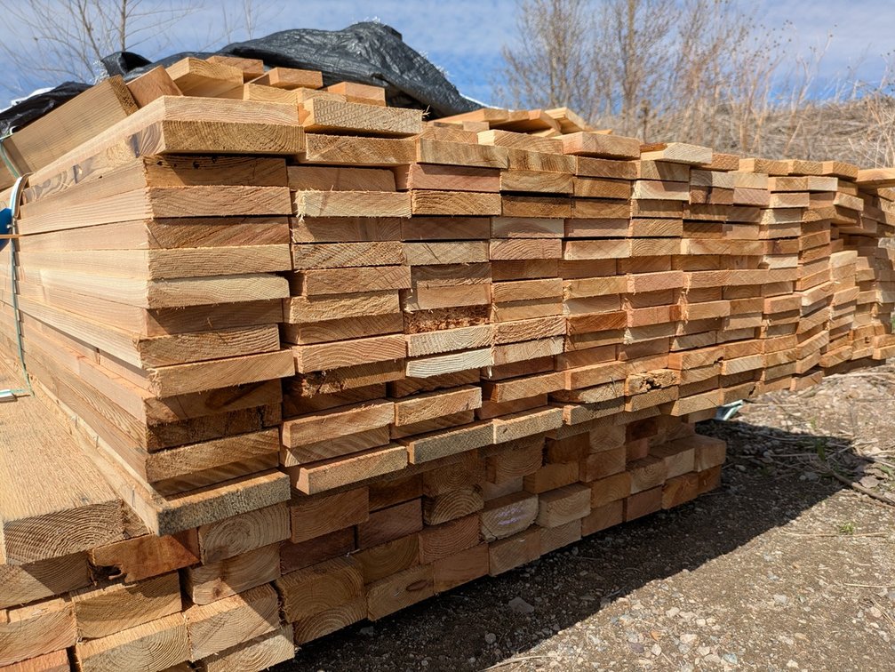 Western Red Cedar 1"x4" Utility S1S2E Grn R/L, 14' to 20' Lengths, 3054 Linear Feet