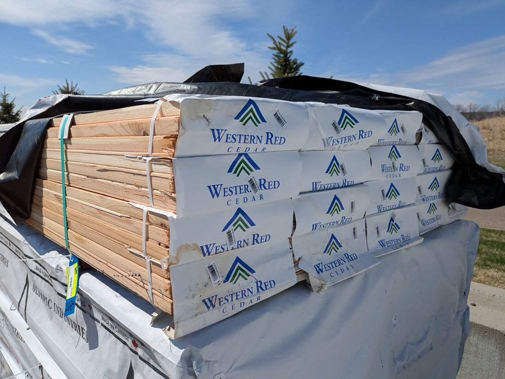 Cedar 3/4"x10" Bevel Select Tight Knot KD, 120 - 6' Lengths, 720 Linear Feet, 480 Sq. Ft.