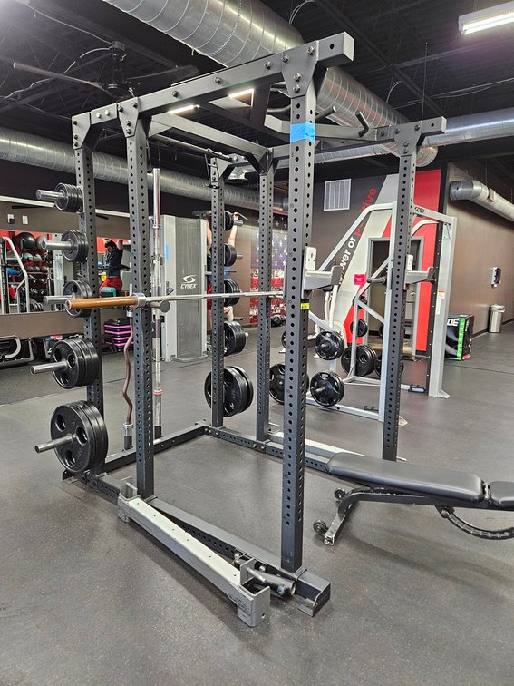 Omni Fitness Squat and Pull-up Station, Weights and Bars Not Included, 56"x80"x92"H