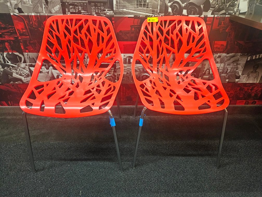 2 Poly/Metal Chairs