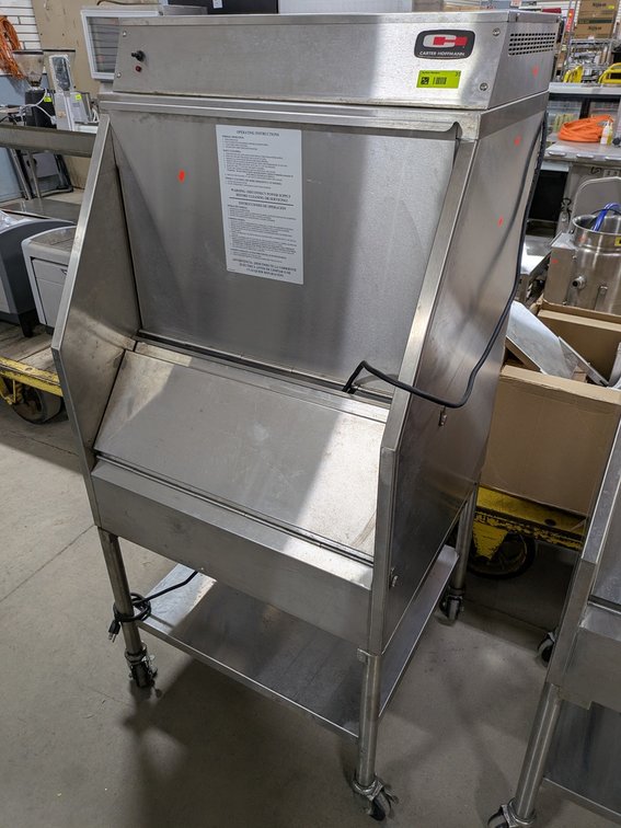Carter Hoffman Gravity Feed Chip Warmer/Dispenser on Wheels, Model: CW4E-2, 30"x28"x64"