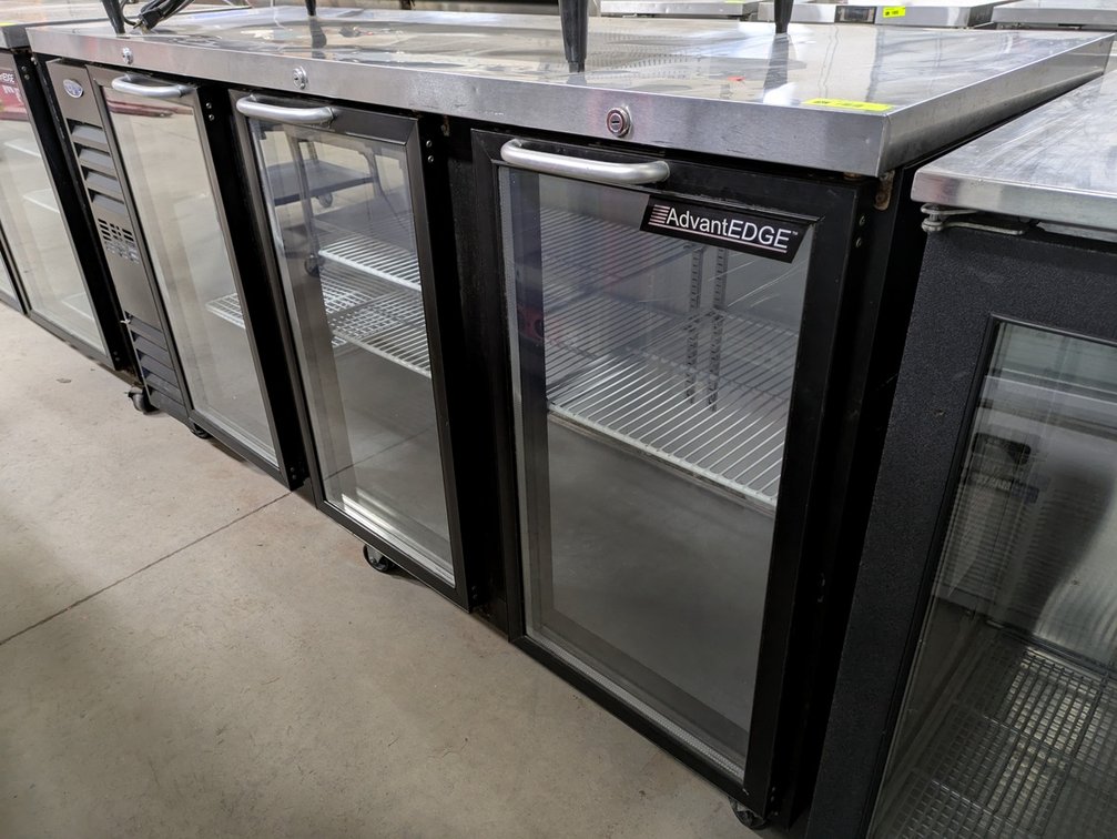 Norlake Advantage 2-Door Refrigerator on Wheels, Model: BB72NG, 72"x25"x40"