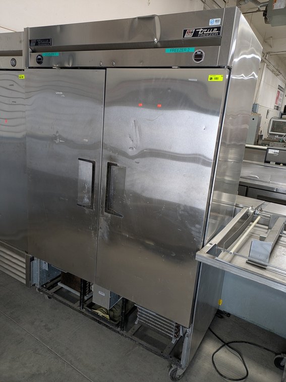 True SS 2-Door Commercial Combo Refrigerator/Freezer on Wheels, T-49DT, 54"x30"x83"