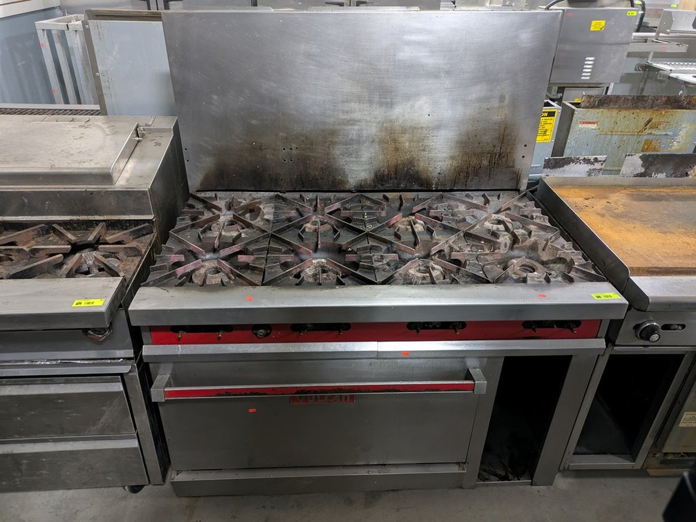 Vulcan Commercial Gas 6-Burner Stove, 48"x31"x58 1/2"