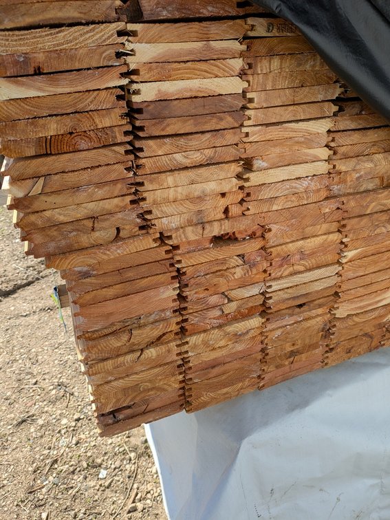 Cedar 1"x6" Utility Tongue and Groove Reversible, 288 - 8' Lengths, 2304 Linear Feet, 960 Sq. Ft.