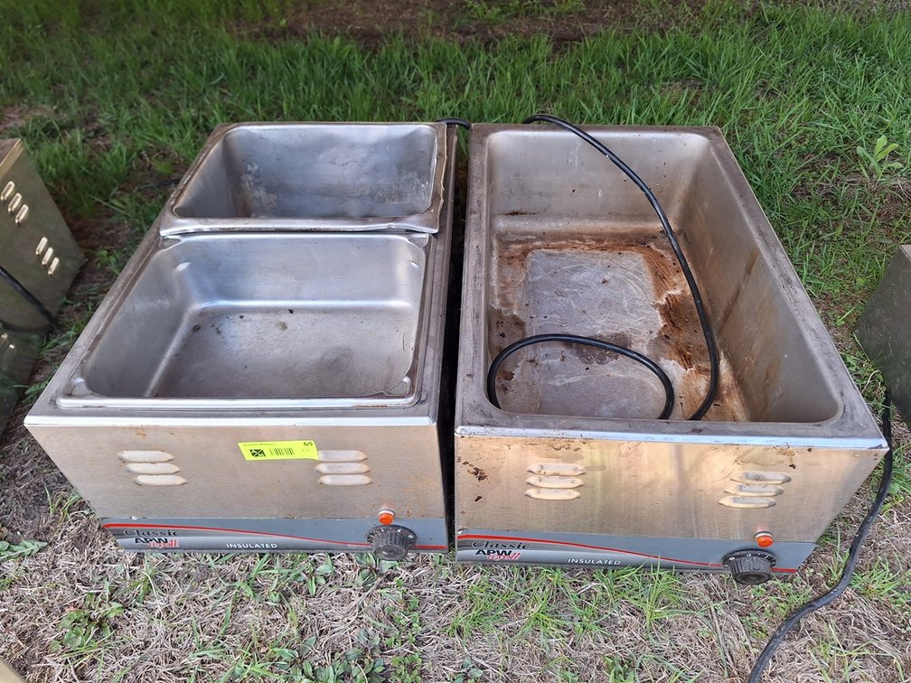 2 APW SS Serving Pans and Related