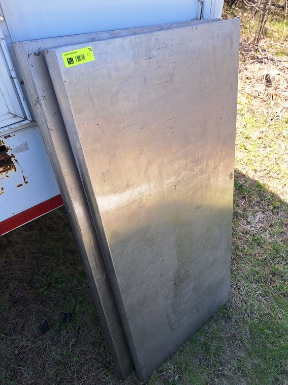 2 SS Wall Shelves, 48"x24"