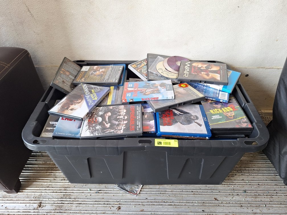 Tote Full of DVDs