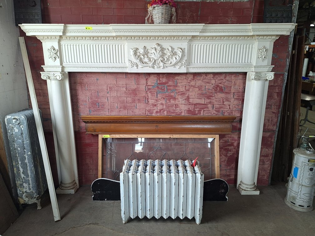 Decorative Wood Mantel/Fireplace Surround, 92"x72"