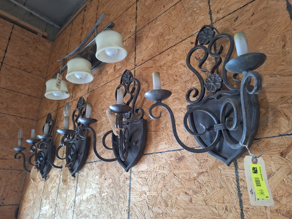 4 Decorative Wall Sconce Lights, 8"x17"