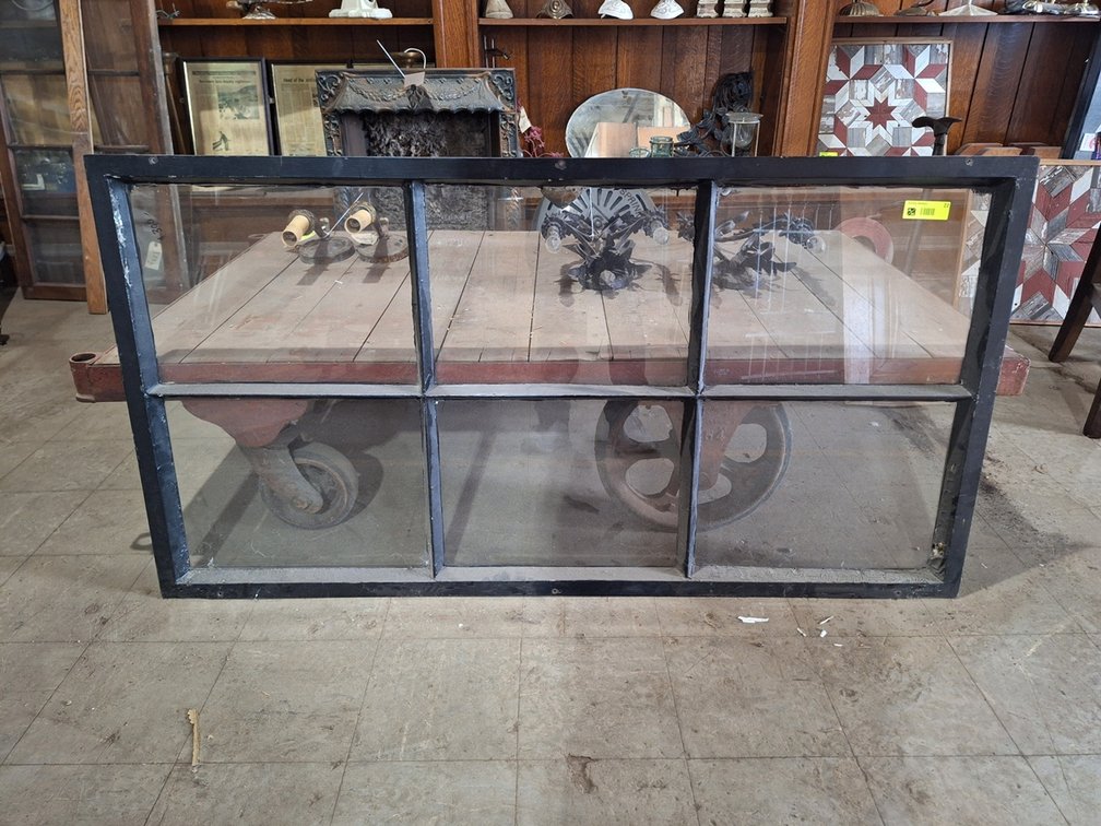 Decorative 6-Pane Window, 54"x28.5"