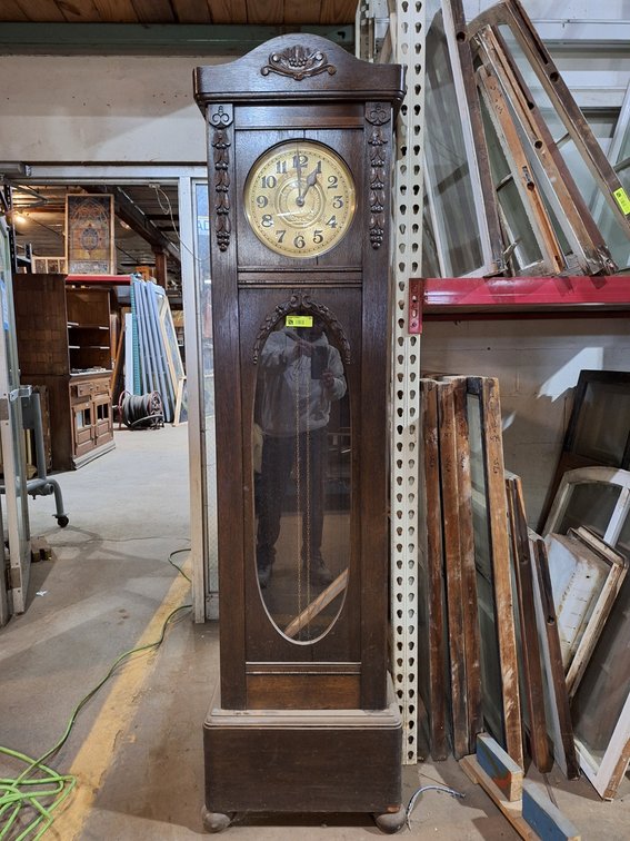 Vintage Grandfather Clock, 21"x12"x79"