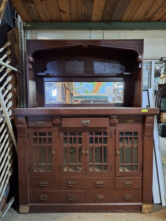 Craftsman Built-In Cabinet, 68"x25"x86"