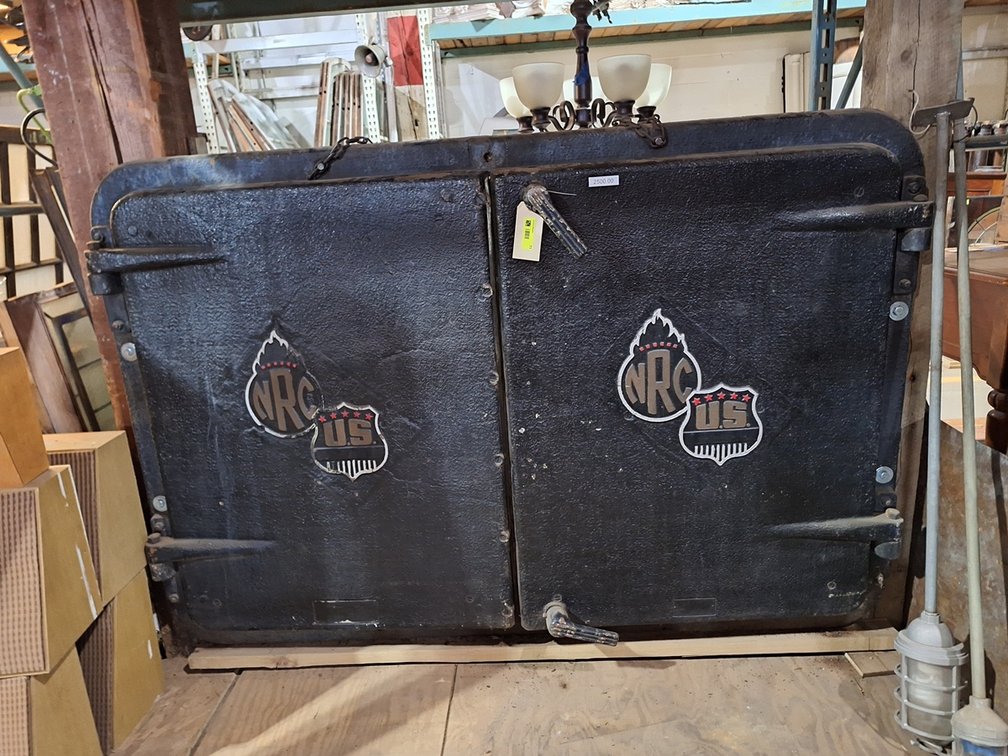 Huge Cast Iron Box Car Doors, 72"x53"